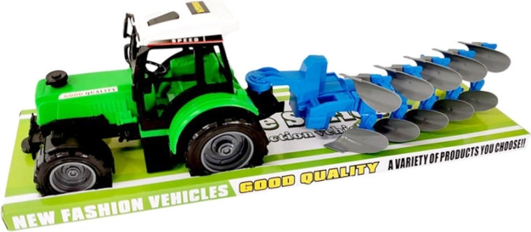 Traktor dla małych farmerów z doczepianą maszyną rolniczą