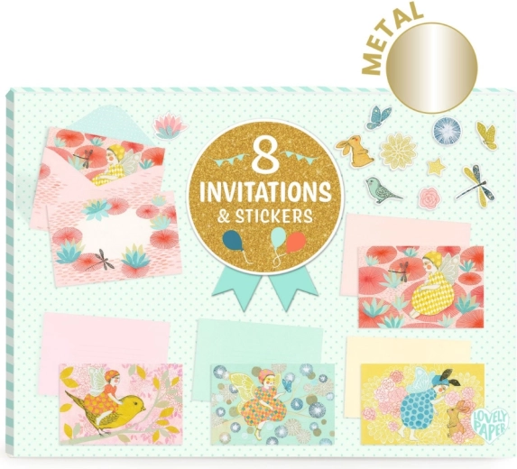 Zestaw prezentowy zaproszeń Wróżki DJECO