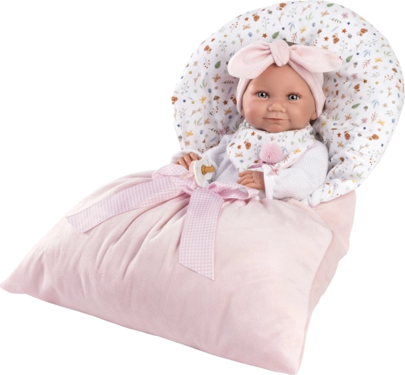 Llorens New Born dziewczynka – realistyczna lalka z całowinylowym ciałem 40 cm