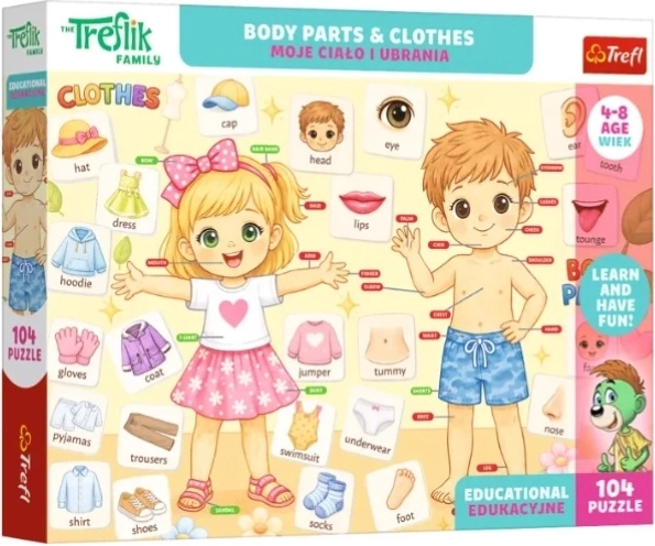 Puzzle edukacyjne Edu 104 Moje ciało i ubrania - 1 szt.