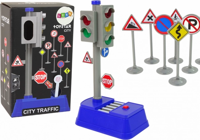 Zestaw znaków drogowych Światła Dźwięki 23 cm