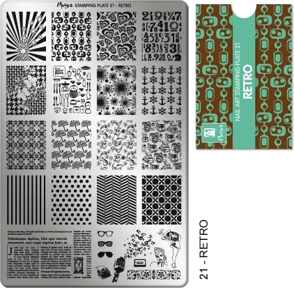 Moyra Retro 21 płytka do paznokci
