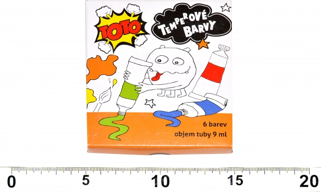 Farby temperowe w tubkach – zestaw 6×9 ml