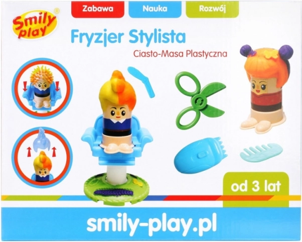Fryzjerski zestaw z plasteliny dla dzieci