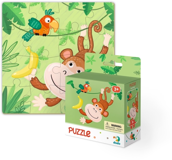DODO puzzle Małpka 16 elementów