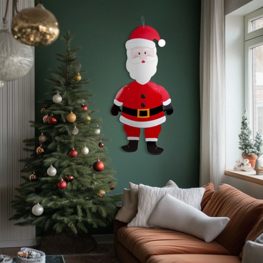 Świąteczna papierowa dekoracja Święty Mikołaj 90 cm