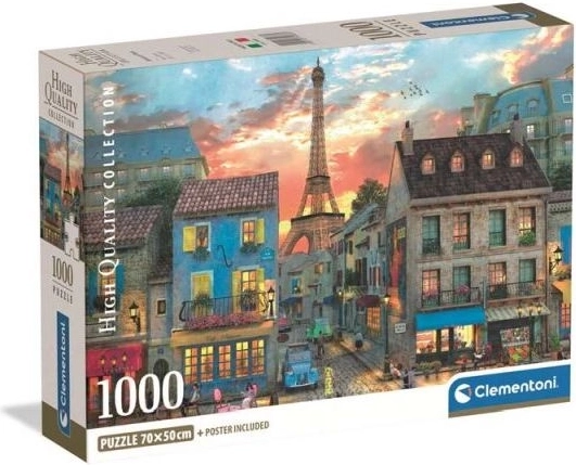 Puzzle Clementoni Ulice Paryża, 1000 elementów