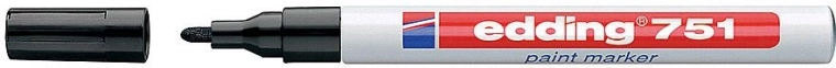 Lakierowy marker Edding 751 czarny