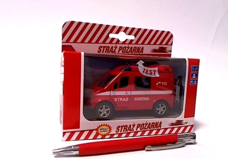 Wóz strażacki z dźwiękiem 11 cm