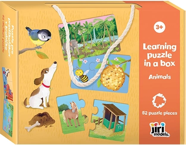 Puzzle w pudełku – zwierzątka dla przedszkolaków