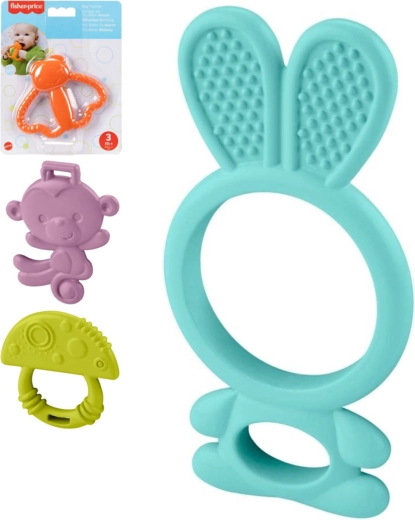 Silikonowy gryzak Fisher-Price dla niemowląt - 1 sztuka