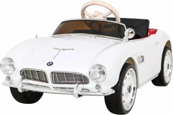 Dziecięcy elektryczny samochód BMW 507 retro – biały roadster