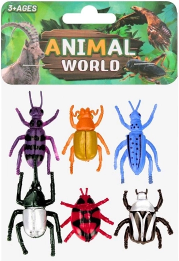 Figurki owadów Animal world (6 szt.)
