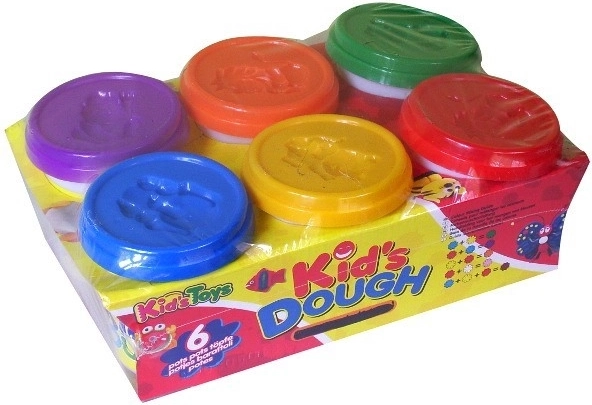 PLASTIKOWA PLASTELINA 6 DUŻYCH TUBEK