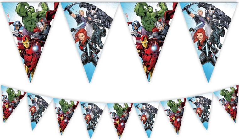 Procos girlanda chorągiewkowa Avengers 2,3 m (9 chorągiewek)