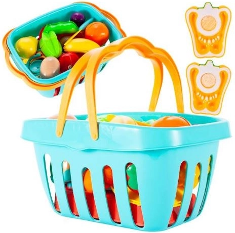 Koszyk z owocami i warzywami do krojenia