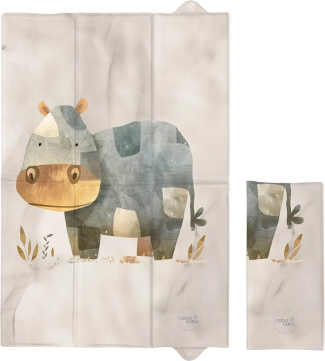 Ceba Baby podróżna mata do przewijania Basic Cosy Hippo 60 × 40 cm