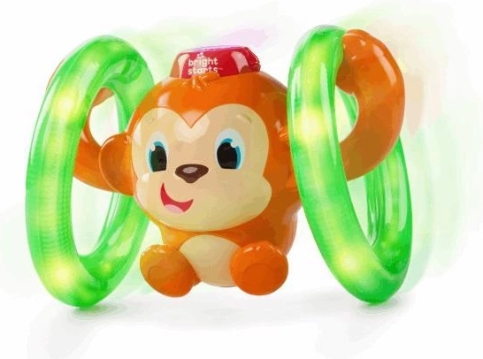 Bright Starts świecąca muzyczna małpka Roll & Glow, 6–36 miesięcy
