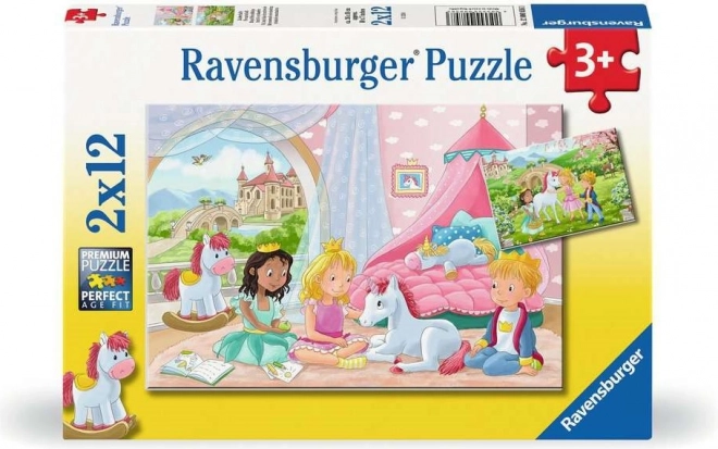 Dziecięce puzzle Królewscy przyjaciele 2w1