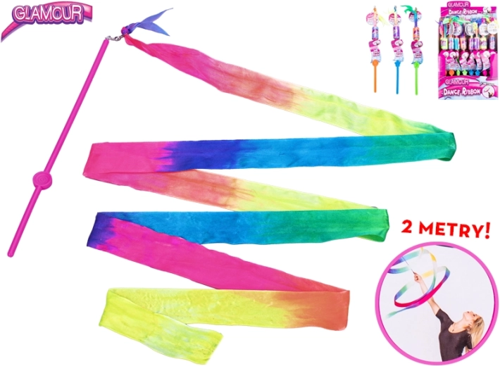 Wstążka gimnastyczna Glamour 200 cm