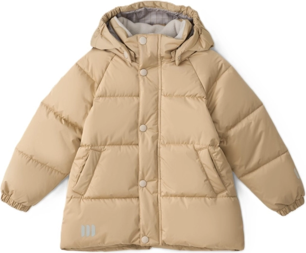 LEOKID zimowa pikowana kurtka Leni Lark Beige rozmiar 110