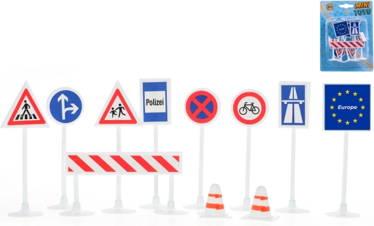Zestaw znaków drogowych dla dzieci – 11 sztuk