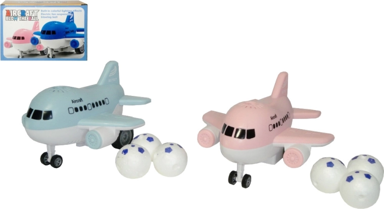 Samolot ze światłem, dźwiękiem i latającą piłeczką
