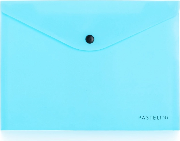 Koperta z zatrzaskiem A5 PASTELINI niebieska