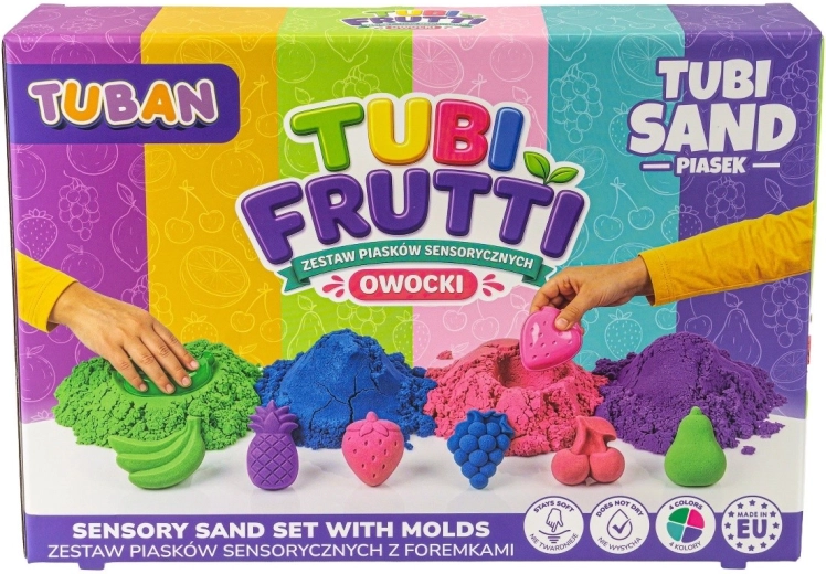Tubi Frutti zestaw piasku sensorycznego – owoce