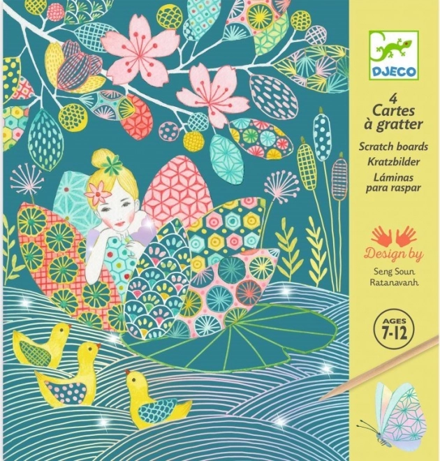 Wydrapywanki Jeziorna Wróżka DJECO