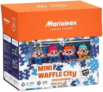 Klocki Waffle mini – posterunek policji