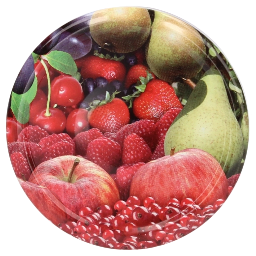 Wieczka do wekowania 82 mm z motywem owoców, 6 nacięć – opakowanie 660 szt.