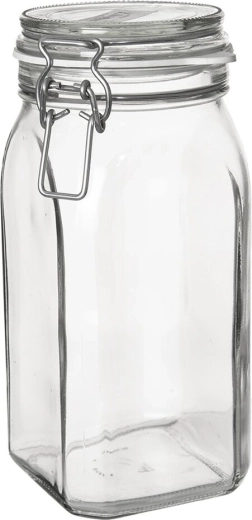 Szklany pojemnik z zamknięciem klipsowym Gothika 1,45 l