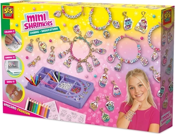 SES Mini Shrinkies Studio – kreatywny zestaw do tworzenia zawieszek
