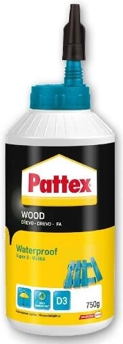 Wodoodporne klej do drewna D3 750 g PATTEX Super 3