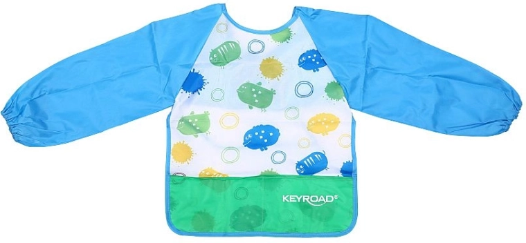 Fartuszek plastyczny z rękawami KEYROAD, niebieski