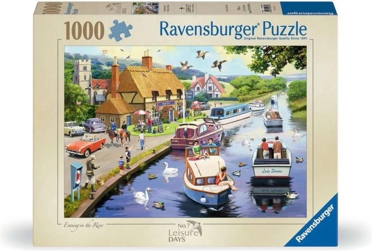 Ravensburger Puzzle Leisure Days nr 7: Wieczór nad rzeką, 1000 elementów