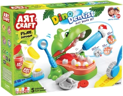 Zestaw do modelowania Art Craft Dino dentysta 280 g