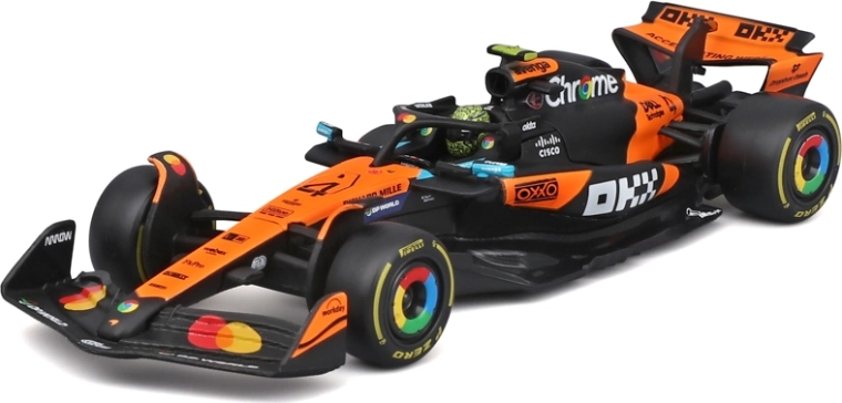 Bburago McLaren F1 MCL39 (2025) Lando Norris 1:43 w dekoracyjnym boksie
