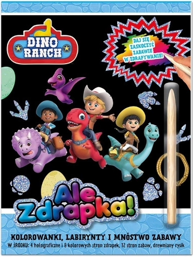 Dino Ranch – książeczka zdrapywanka z zabawnymi zadaniami, część 1