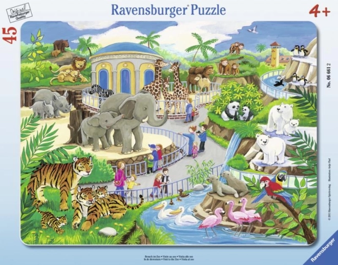 Ravensburger puzzle Wizyta w zoo 45 elementów