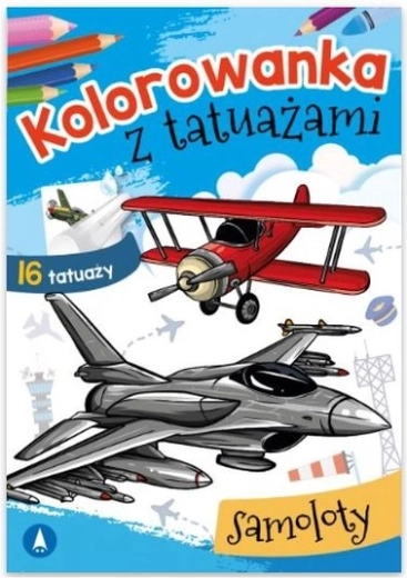 Kolorowanki z tatuażami – samoloty