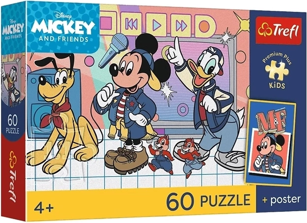 Disney Mickey Mouse Myszka Paczka – puzzle dla dzieci 60 elementów