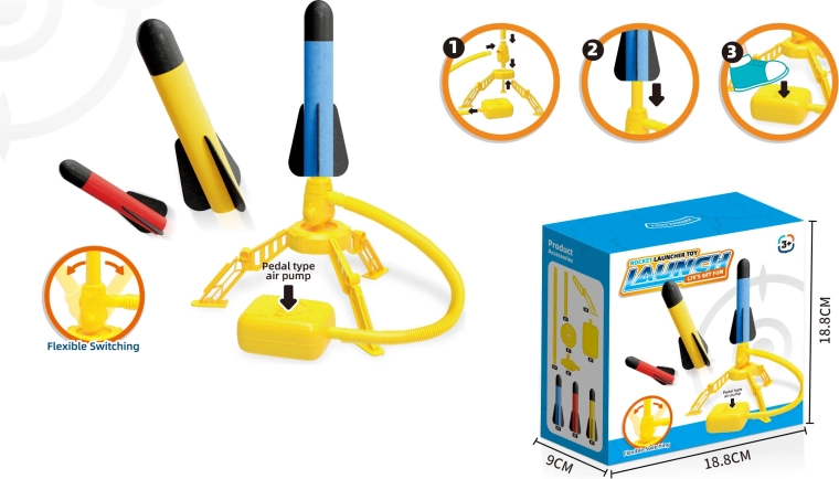 Zestaw wyrzutni rakiet dla dzieci