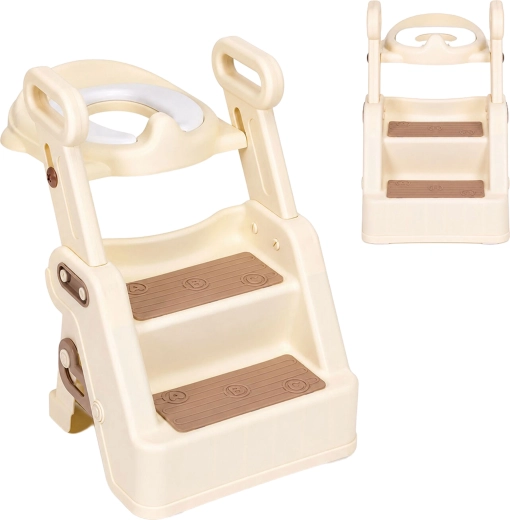 Ecotoys dziecięca nakładka na WC z redukcją i schodkami