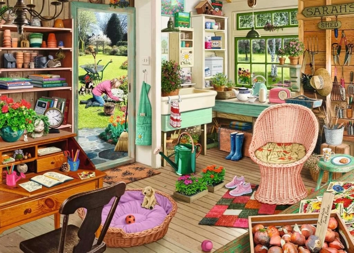 Puzzle Ravensburger Moje Zacisze 6: Szopa ogrodnika 1000 elementów