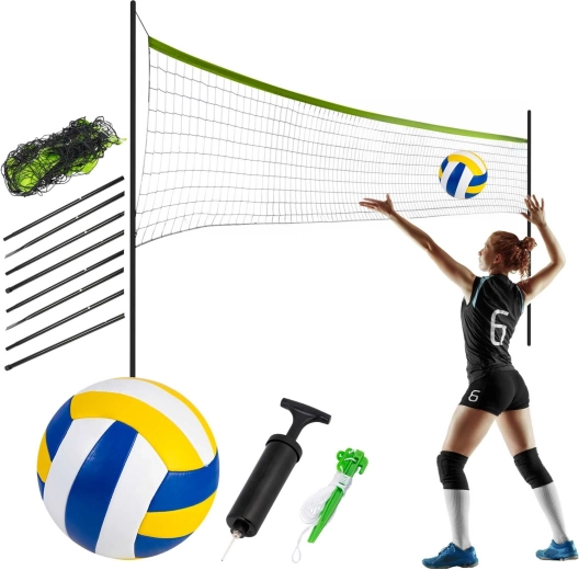 Siatka ze stojakiem do siatkówki i badmintona Neo-Sport 570 cm
