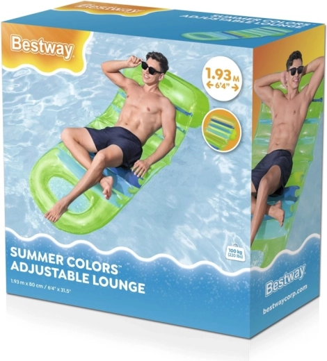 Nadmuchiwane leżak Summer z regulowanym oparciem 193 × 80 cm