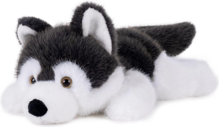 Pluszowy pies husky leżący 30 cm