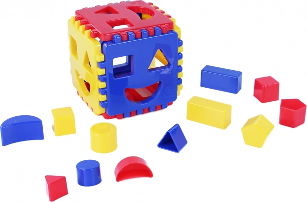 Kostka sortująca dla najmłodszych – kolorowa zabawka edukacyjna